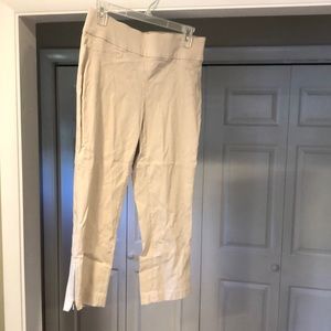 Rafaella capris khaki size 10